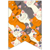 Ginger Weiße Katze Diagonalmuster Wimpelkette (Erste Fahne)