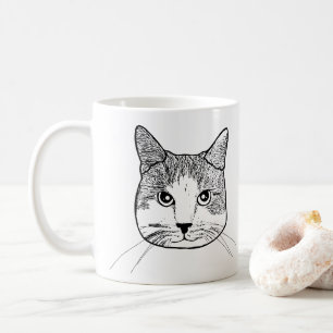 Ginger White Cat Personalisiert Kaffeetasse