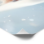 Ginger Winter Cat Poster (Ecke)