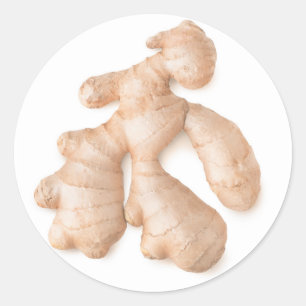 Ginger Wurzel Runder Aufkleber