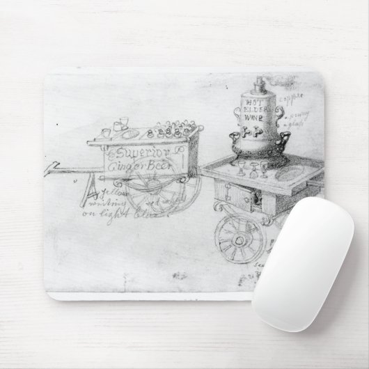 Gingerbeer und heißer Ältest-Wein klemmt herein Mousepad (Mit Mouse)