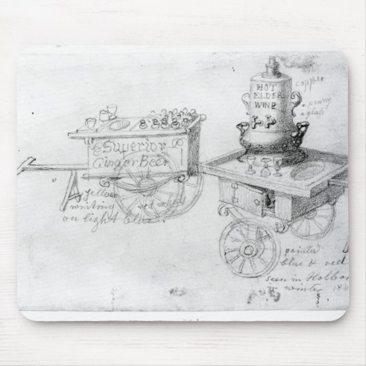 Gingerbeer und heißer Ältest-Wein klemmt herein Mousepad (Vorne)
