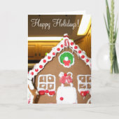 Gingerbrad Feiertags-Karte Feiertagskarte (Vorderseite)
