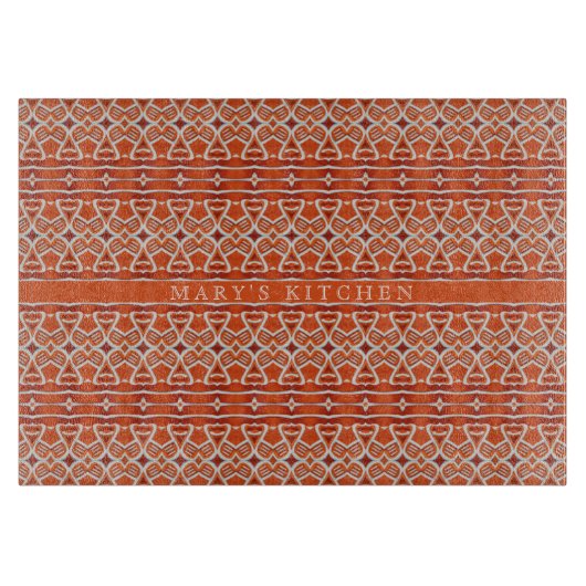 GINGERBREAD 11x8 Glasschneidebrett Schneidebrett (Vorderseite)