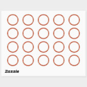 GINGERBREAD 1,5" Rundmatte-Aufkleber Runder Aufkleber (Blatt)
