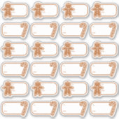 Gingerbread 24 Geschenkpapier Aufkleber (Vorderseite)