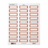 GINGERBREAD 2,25"x.75"-Etiketten (Vorne)