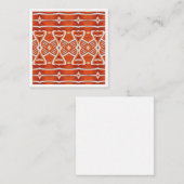GINGERBREAD 2,5" Square Flat Card Mitteilungskarte (Vorne/Hinten)