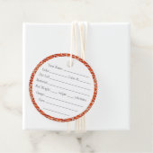 GINGERBREAD 2" Round Yarn Tags Geschenkanhänger (Beispiel)