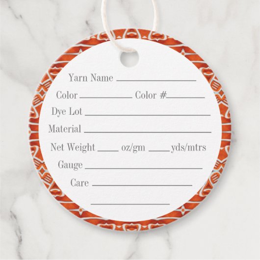 GINGERBREAD 2" Round Yarn Tags Geschenkanhänger (Vorderseite)