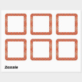GINGERBREAD 3" Square Matte Stickers (Blatt)