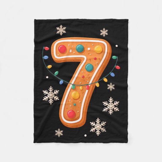 Gingerbread 6 7 Meme Christmas Matching Couple Boy Fleecedecke (Vorderseite)