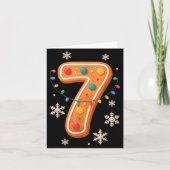 Gingerbread 6 7 Meme Christmas Matching Couple Boy Karte (Vorderseite)