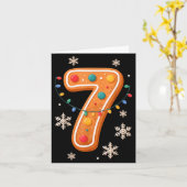 Gingerbread 6 7 Meme Christmas Matching Couple Boy Karte (Gelbe Blume)