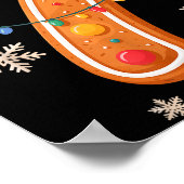 Gingerbread 6 7 Meme Christmas Matching Couple Boy Poster (Ecke)