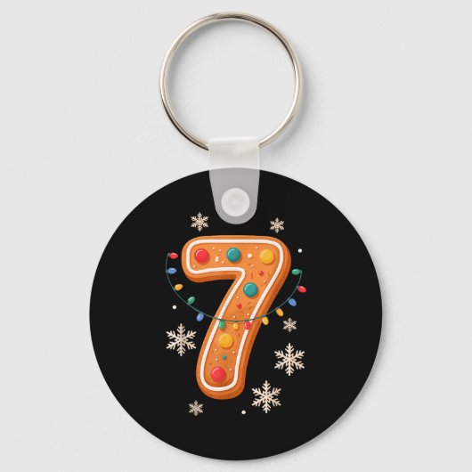 Gingerbread 6 7 Meme Christmas Matching Couple Boy Schlüsselanhänger (Vorderseite)