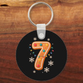 Gingerbread 6 7 Meme Christmas Matching Couple Boy Schlüsselanhänger (Vorderseite)