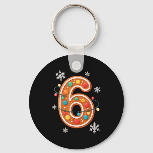 Gingerbread 6 7 Meme Christmas Matching Couple Boy Schlüsselanhänger (Vorderseite)