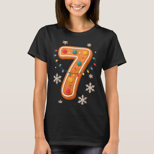 Gingerbread 6 7 Meme Christmas Matching Couple Boy T-Shirt (Vorderseite)