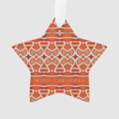 GINGERBREAD Akrylsternschmuck + Text Ornament (Rückseite)