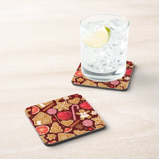 Gingerbread Apple | Christmas Cork Untersetzer Set (Rechte Seite)