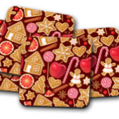 Gingerbread Apple | Christmas Cork Untersetzer Set