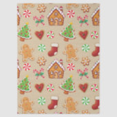 Gingerbread Baby Christmas Girft Wrapping Paper Seidenpapier (Vorderseite)