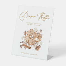 Gingerbread Baby Diaper Raffle Baby Duschzeichen Sockelschild