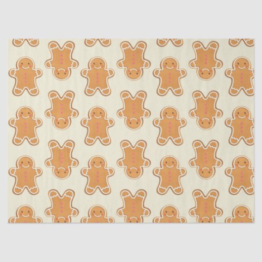 Gingerbread Baby Gift Wrapping Paper Christmas Seidenpapier (Vorderseite)
