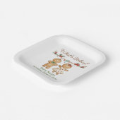 Gingerbread Baby Shower Gender Pappteller (Gewinkelt)