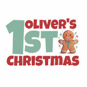 Gingerbread Baby's First Christmas Baby Strampler