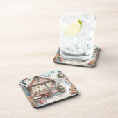 Gingerbread Bakery House Shop Getränkeuntersetzer (Rechte Seite)