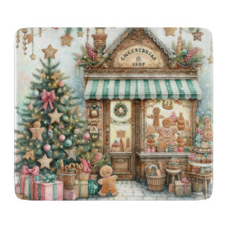 Gingerbread Bakery Shop Schneidebrett