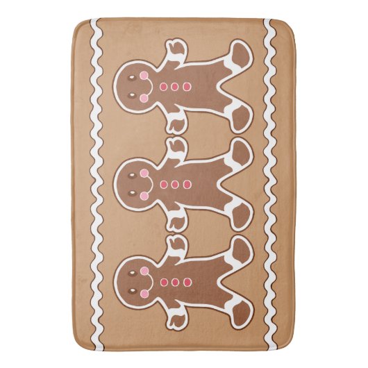 Gingerbread Bath Mat Rug Badematte (Vorderseite Vertikal)