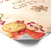 Gingerbread Birthday Christmas Cards and gifts Poster (Ecke)