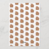 Gingerbread birthday decorating party einladung (Rückseite)