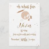 gingerbread birthday invitation einladung (Vorderseite)