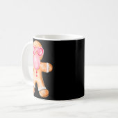 Gingerbread Blowing Bubble Gum Nk Sungles Christma Kaffeetasse (Vorderseite Links)