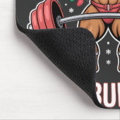 Gingerbread Bodybuilding Christmas Gym Mousepad (Ecke)