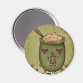 Gingerbread Bowl Magnet (Vorderseite/Rückseite)