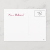 Gingerbread Boy and Girl Postcard Feiertagspostkarte (Rückseite)