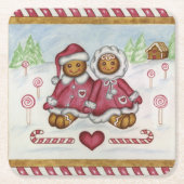 Gingerbread Boy and Girl Untersetzer (Vorderseite)