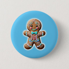 Gingerbread Boy Button