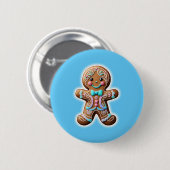 Gingerbread Boy Button (Vorne & Hinten)