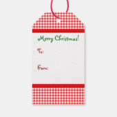 Gingerbread Boy Christmas Geschenkanhänger (Rückseite)