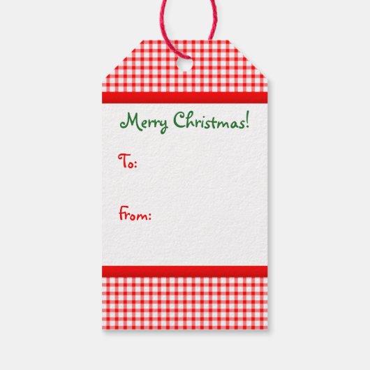 Gingerbread Boy Christmas Geschenkanhänger (Rückseite)