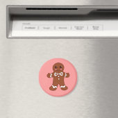 Gingerbread Boy Christmas Magnet (In Situ (Geschirrspüler))