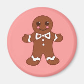 Gingerbread Boy Christmas Magnet (Vorne)