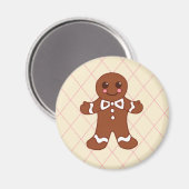 Gingerbread Boy Christmas Magnet (Vorderseite/Rückseite)