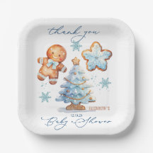 Gingerbread Boy Christmas Tree Baby Dusche Danke